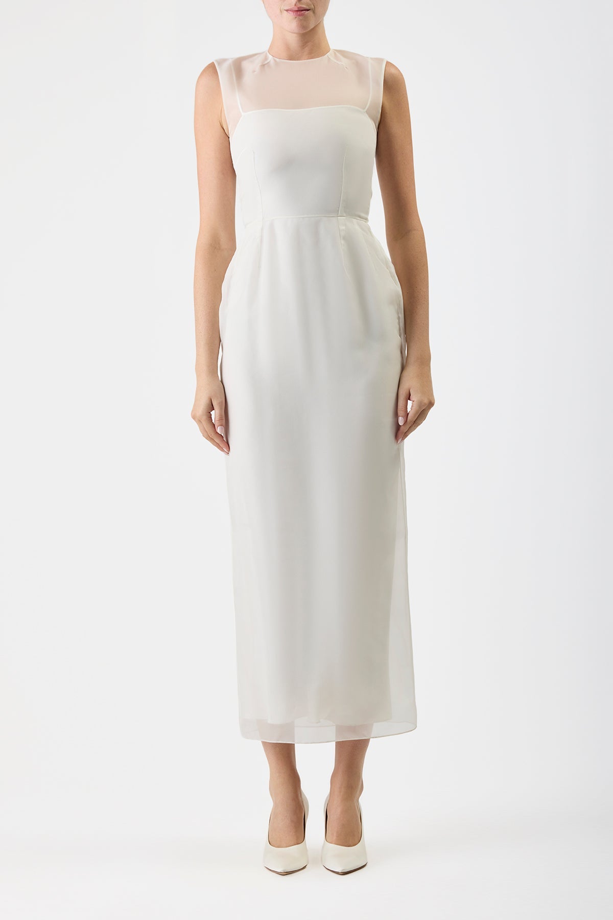 Ivory / Robe Maslow en soie - Ivory