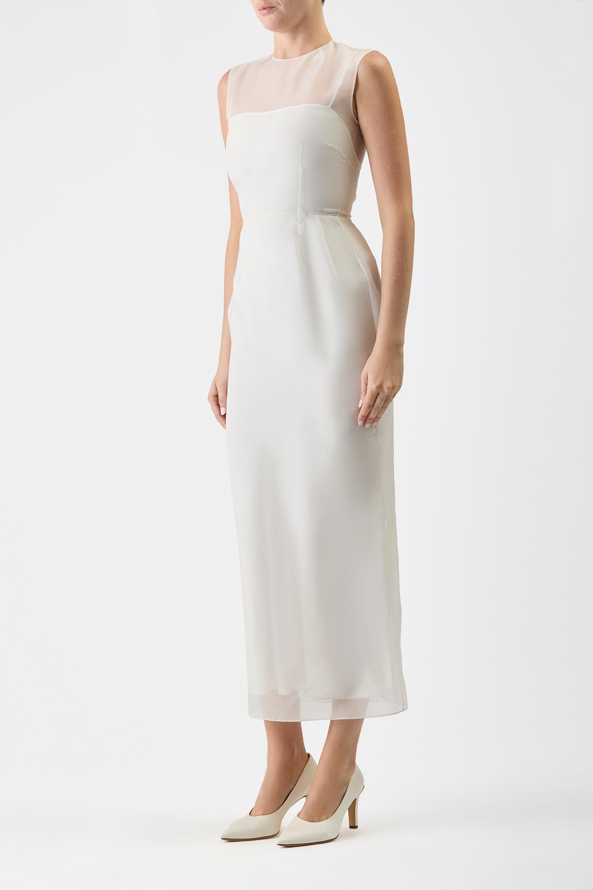 Ivory / Robe Maslow en soie - Ivory