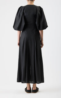 Black / Robe Elea en lin - Black