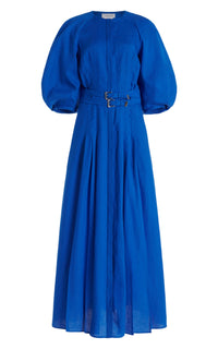 Sapphire / Robe Elea en lin - Sapphire