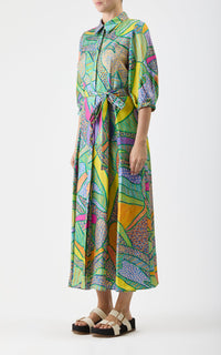 Multi / Robe Andy en soie - Multi