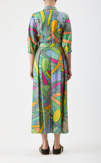 Multi / Robe Andy en soie - Multi