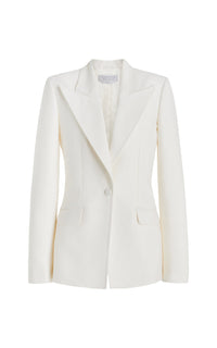 Ivory / Veste blazer Leiva en laine - Ivory