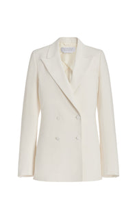 Ivory / Veste blazer Damus en soie - Ivory