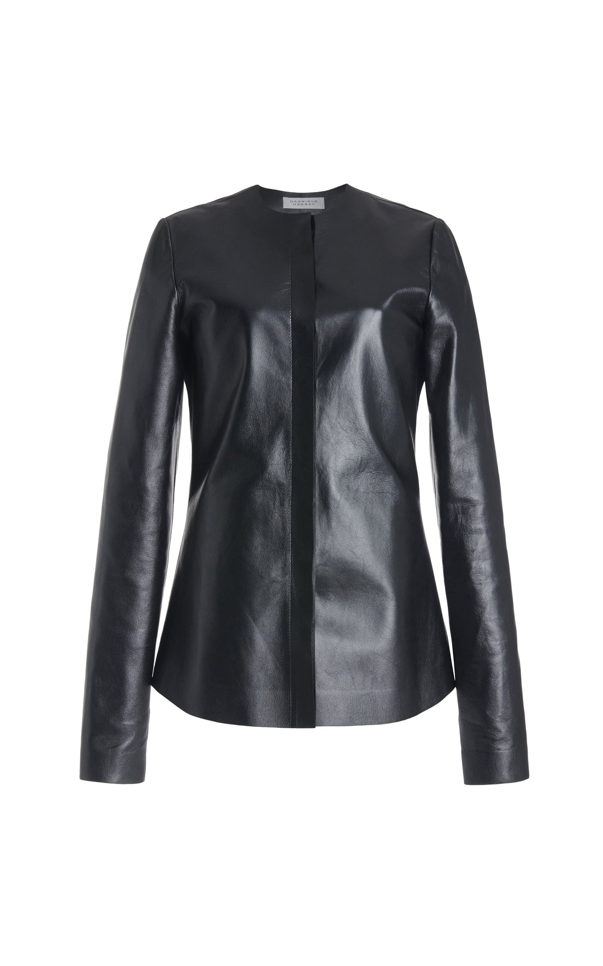 Thales Jacket en noir pearlized nappa cuir