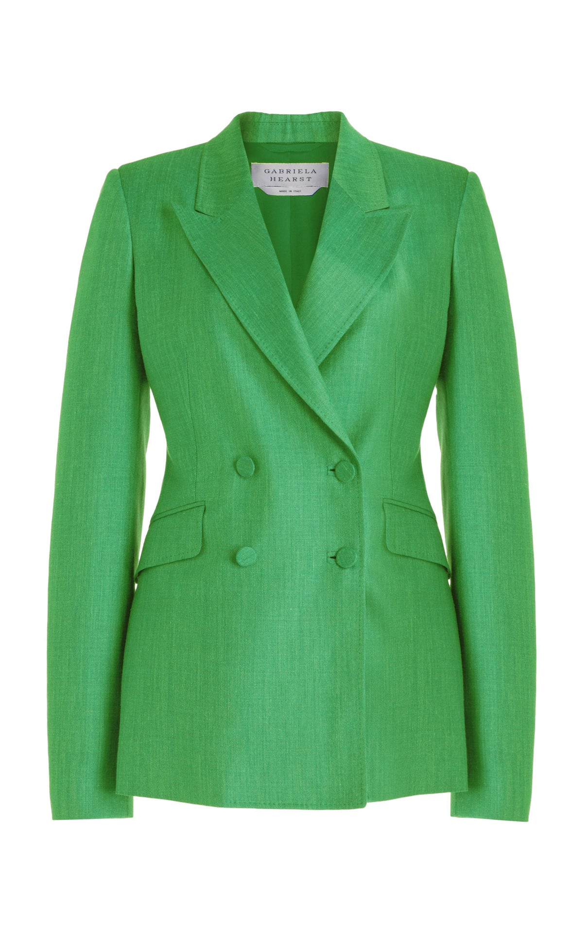 Peridot Green / Veste blazer Stephanie en laine - Peridot Green