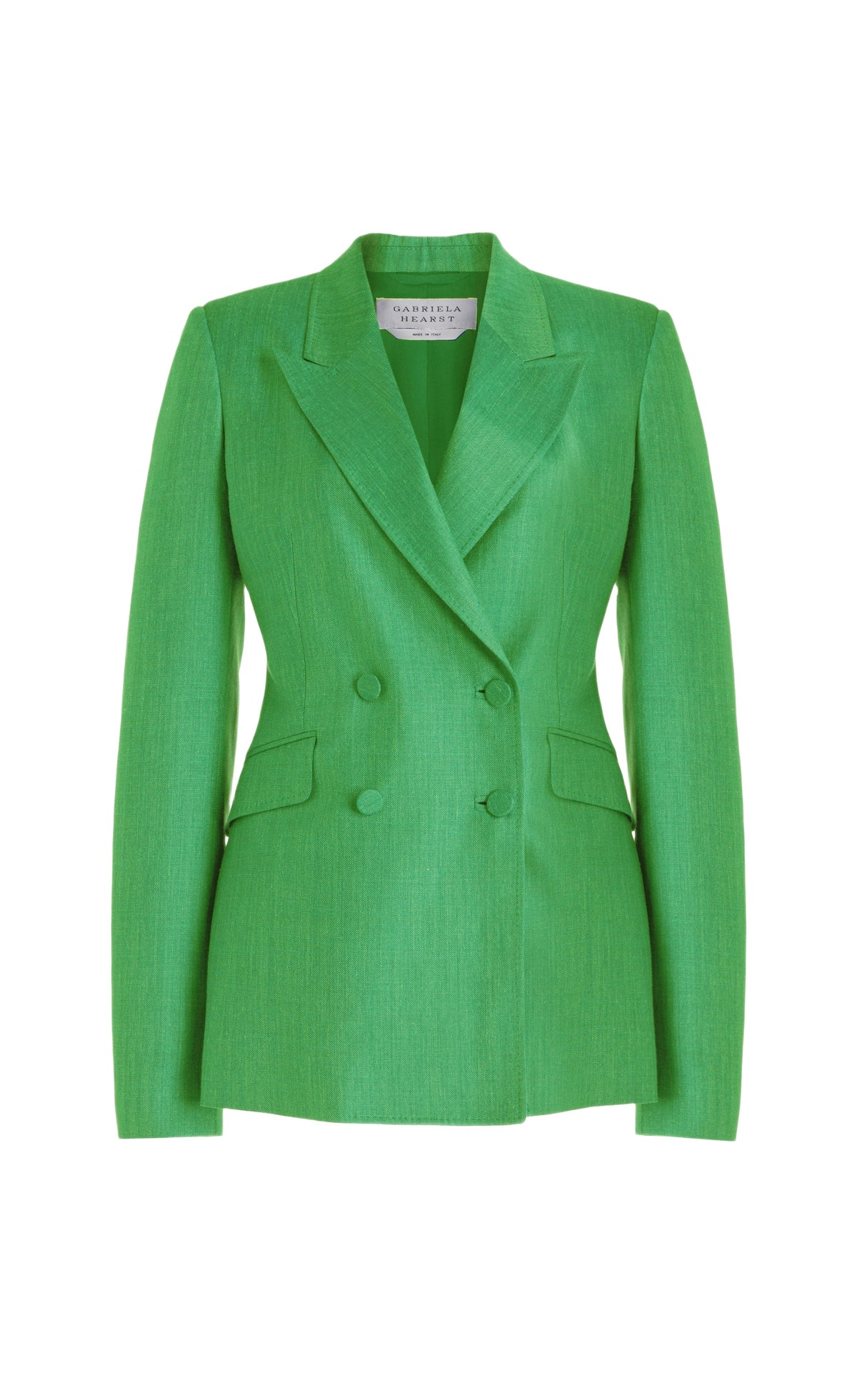 Peridot Green / Veste blazer Stephanie en laine - Peridot Green
