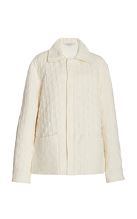 Ivory / Veste Skye Paddock en cachemire et lin - Ivory