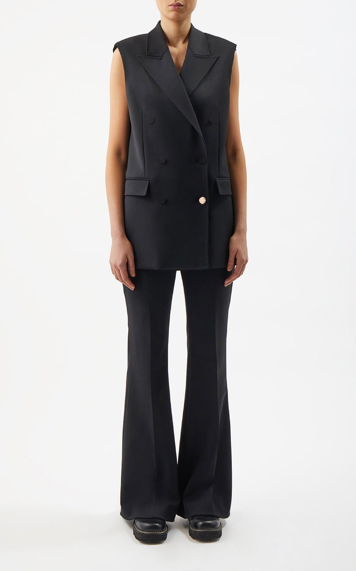 Black / Veste blazer Mayte en laine - Black