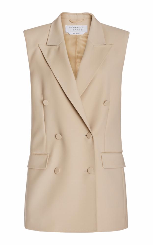 Khaki / Veste blazer Mayte en laine - Khaki