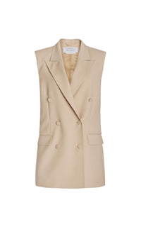 Mayte Wool Blazer Jacket - Khaki