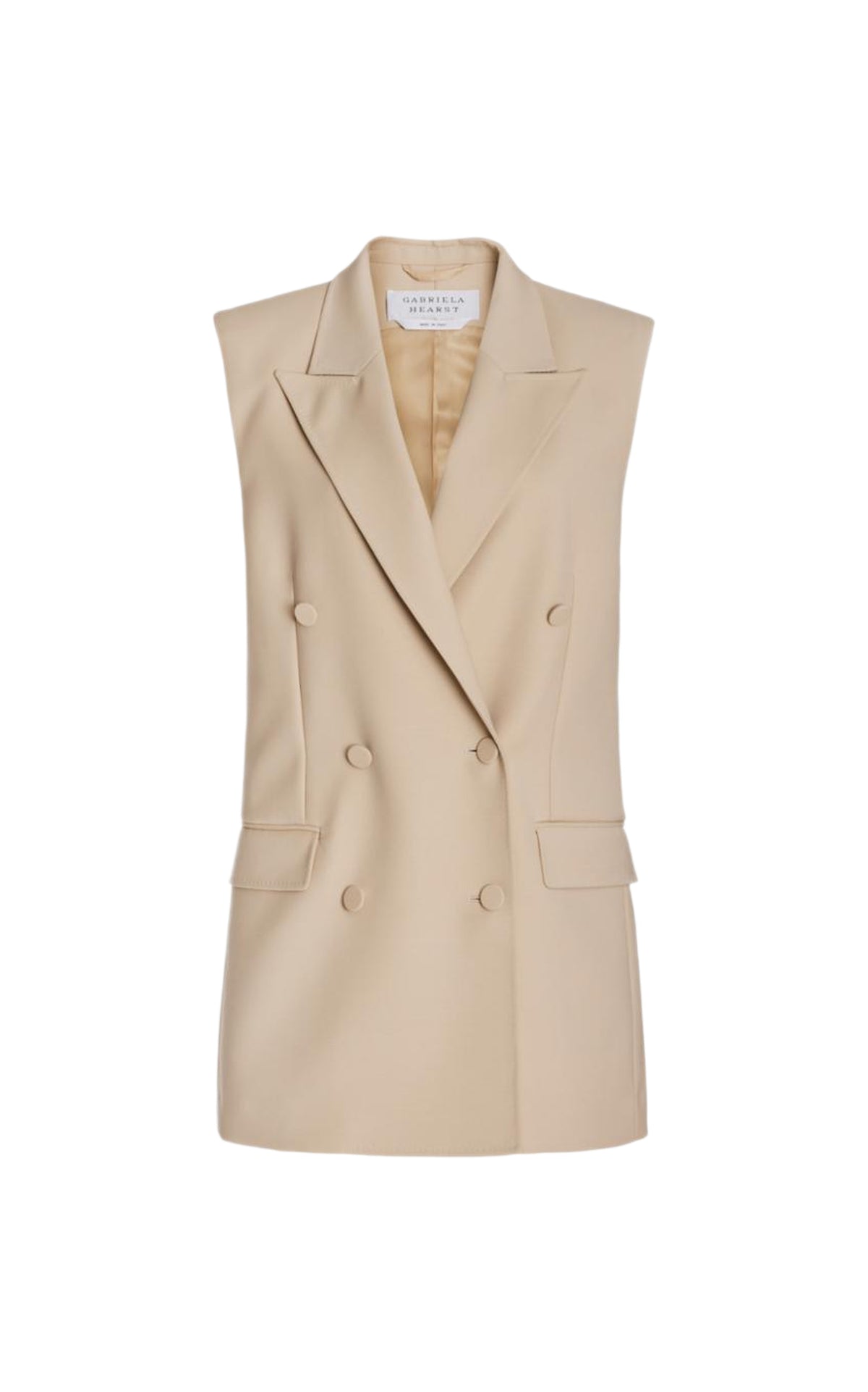 Mayte Wool Blazer Jacket - Khaki