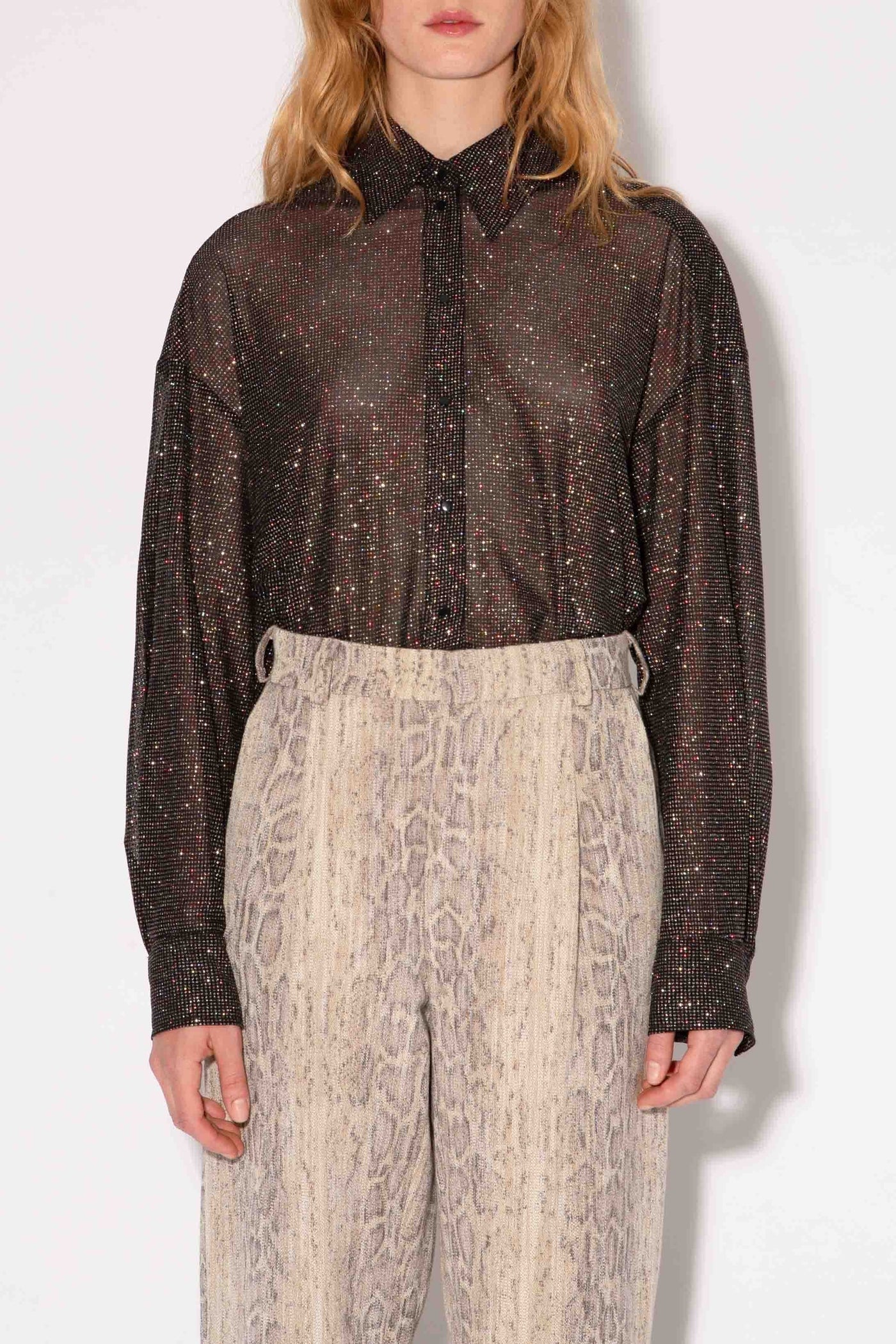 Chemise Bijou Disco - Noir