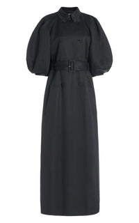 Black / Trench Iona en lin - Black
