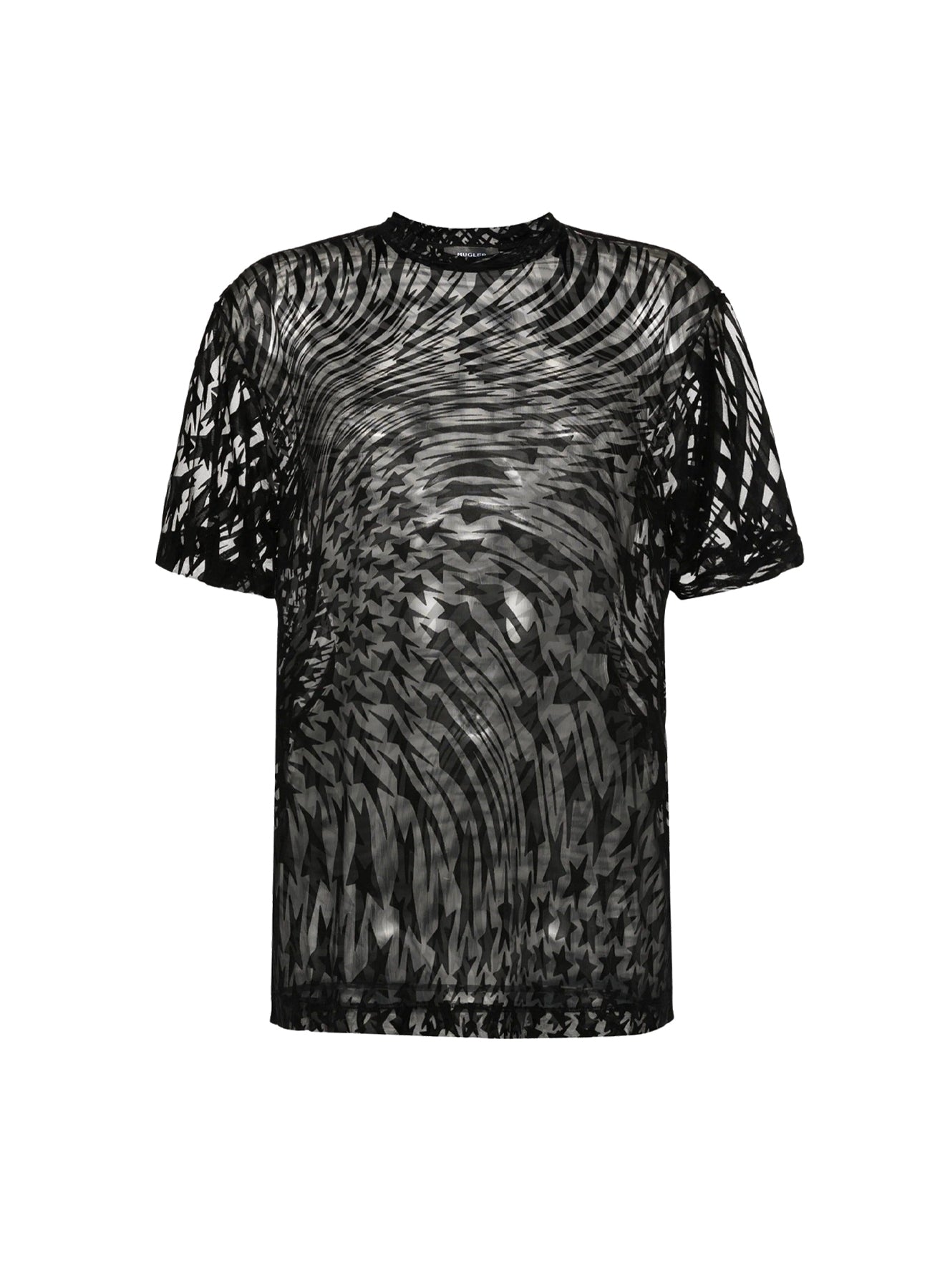 FLOCKED STAR T-SHIRT