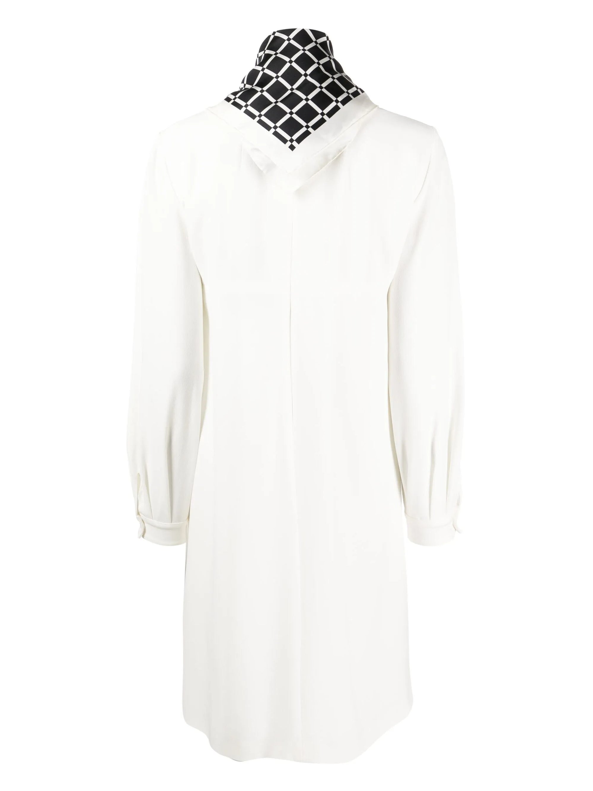 Robe avec foulard amovible - Blanc cassé