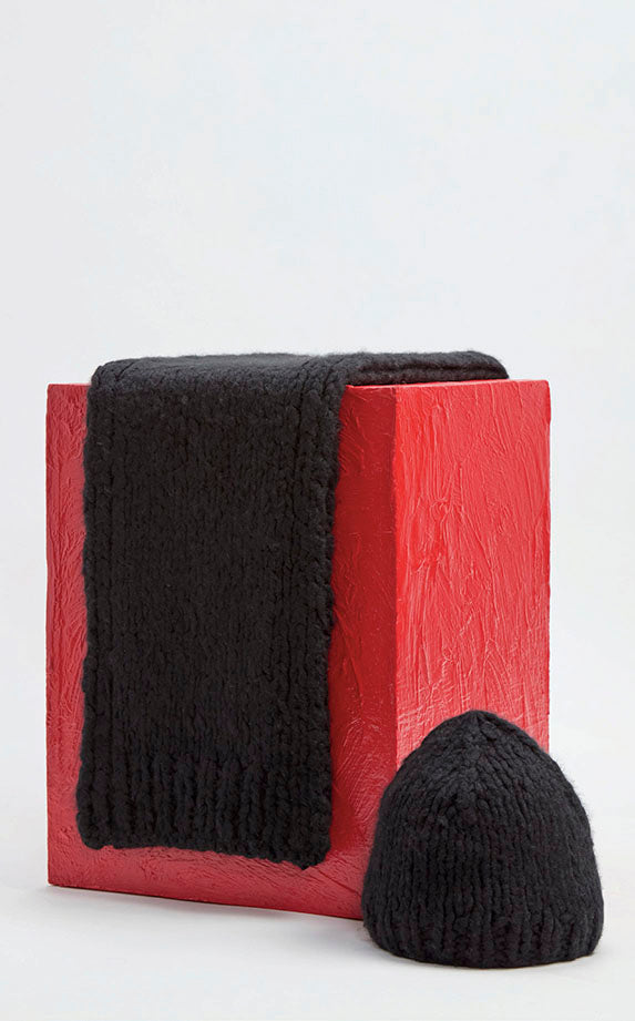 Black / Bonnet Pacino en cachemire - Black