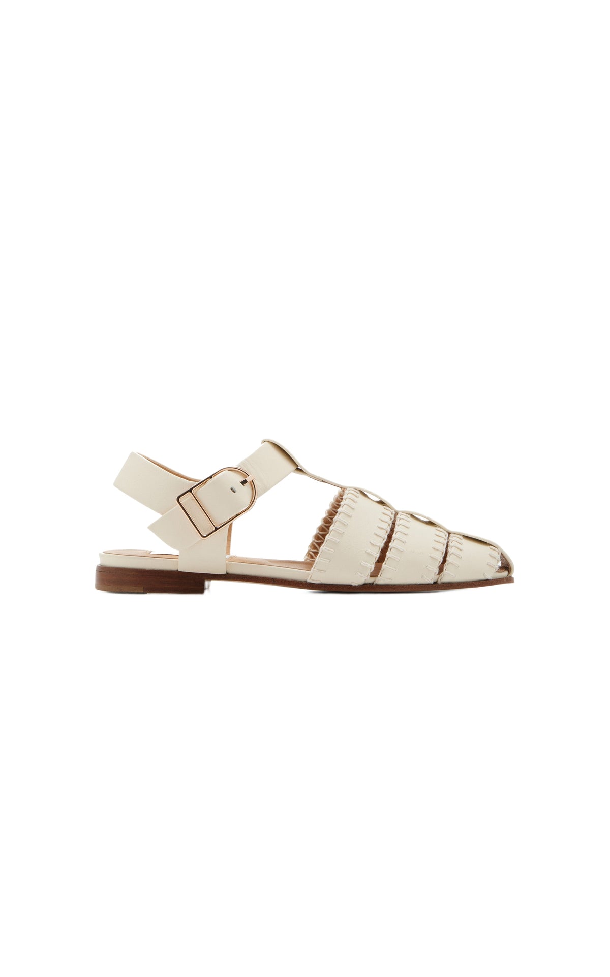 Cream / Sandales Lynn en cuir - Cream