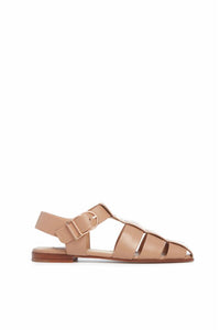 Dark Camel / Sandales Lynn en cuir - Dark Camel