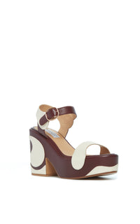 Bordeaux / Sandales Iris 100 en cuir - Bordeaux