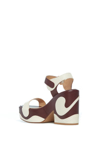 Bordeaux / Sandales Iris 100 en cuir - Bordeaux