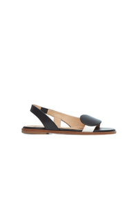 Black & Ivory & Rose Quartz / Slingbacks Pippa en cuir - Black & Ivory & Rose Quartz