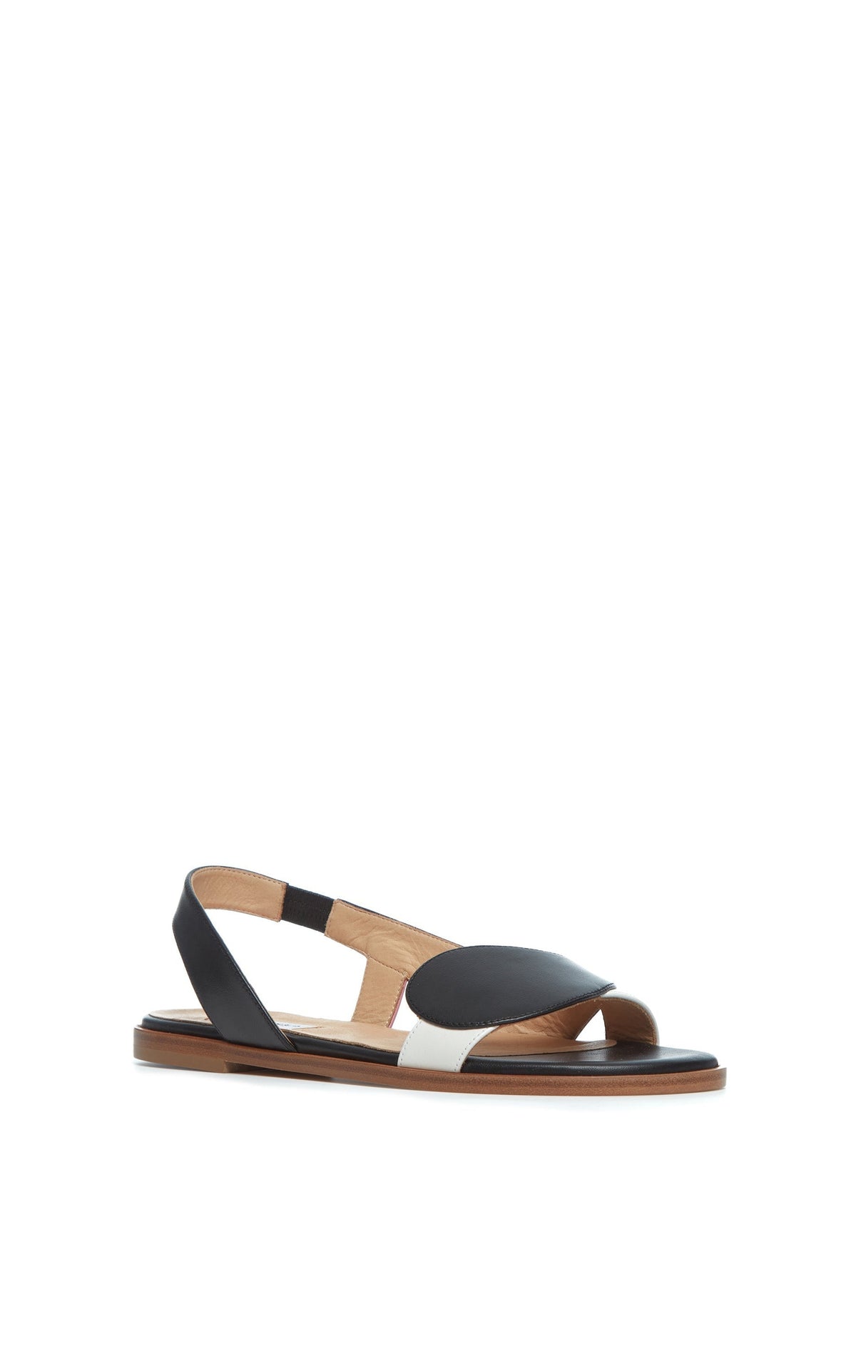 Black & Ivory & Rose Quartz / Slingbacks Pippa en cuir - Black & Ivory & Rose Quartz
