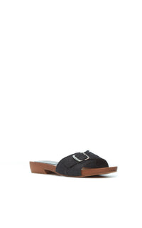 Clover Slide en noir jute