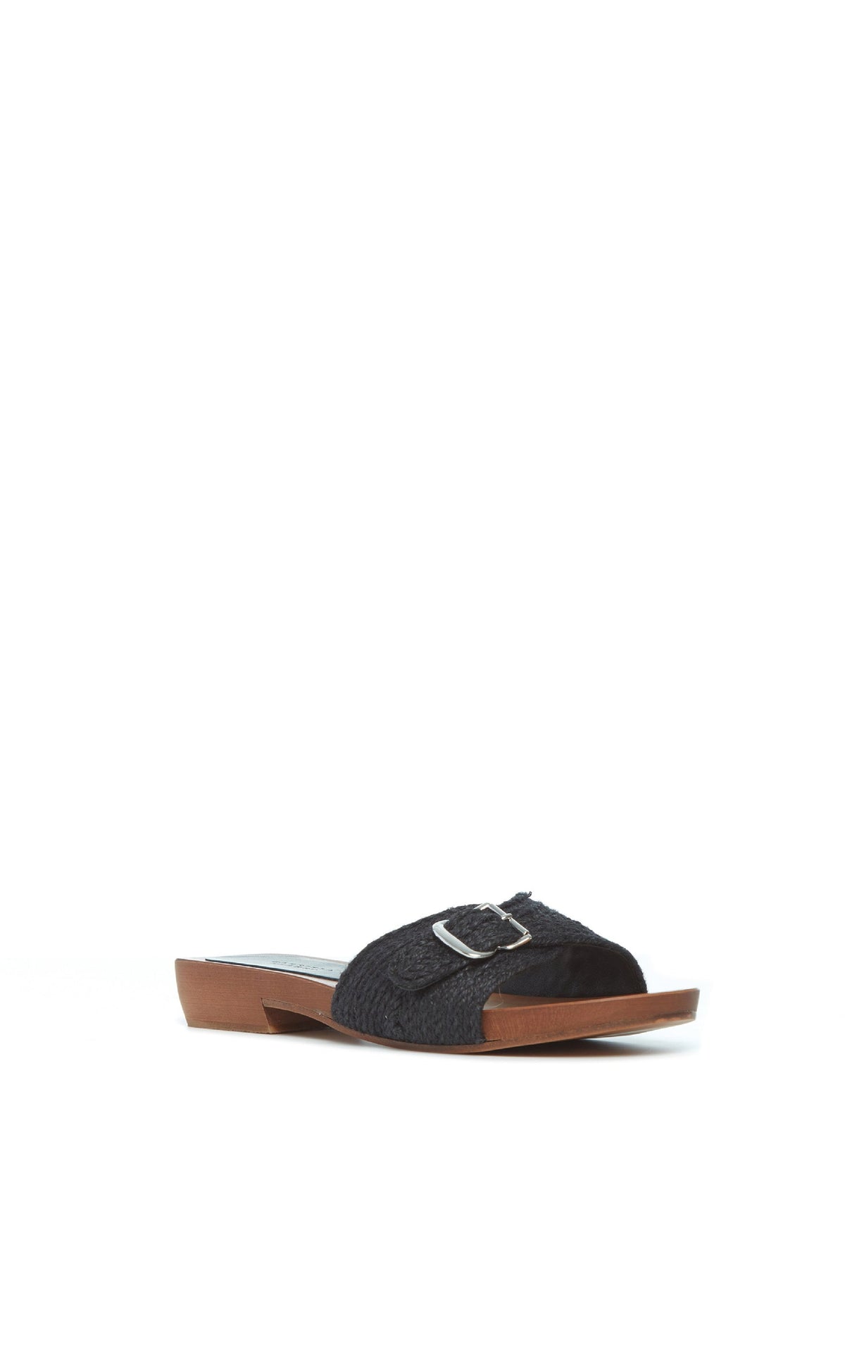 Clover Slide en noir jute