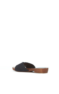 Clover Slide en noir jute
