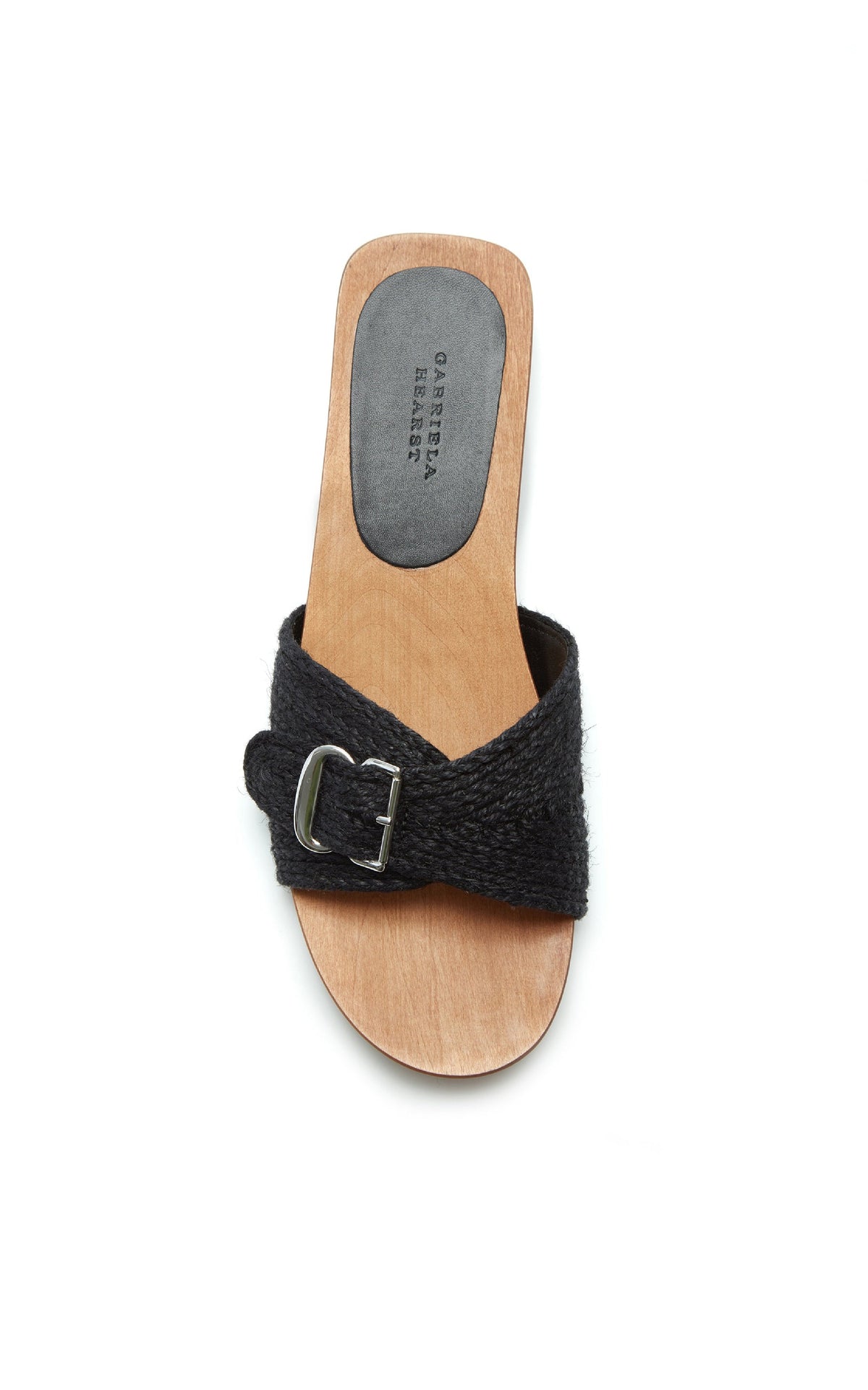 Clover Slide en noir jute