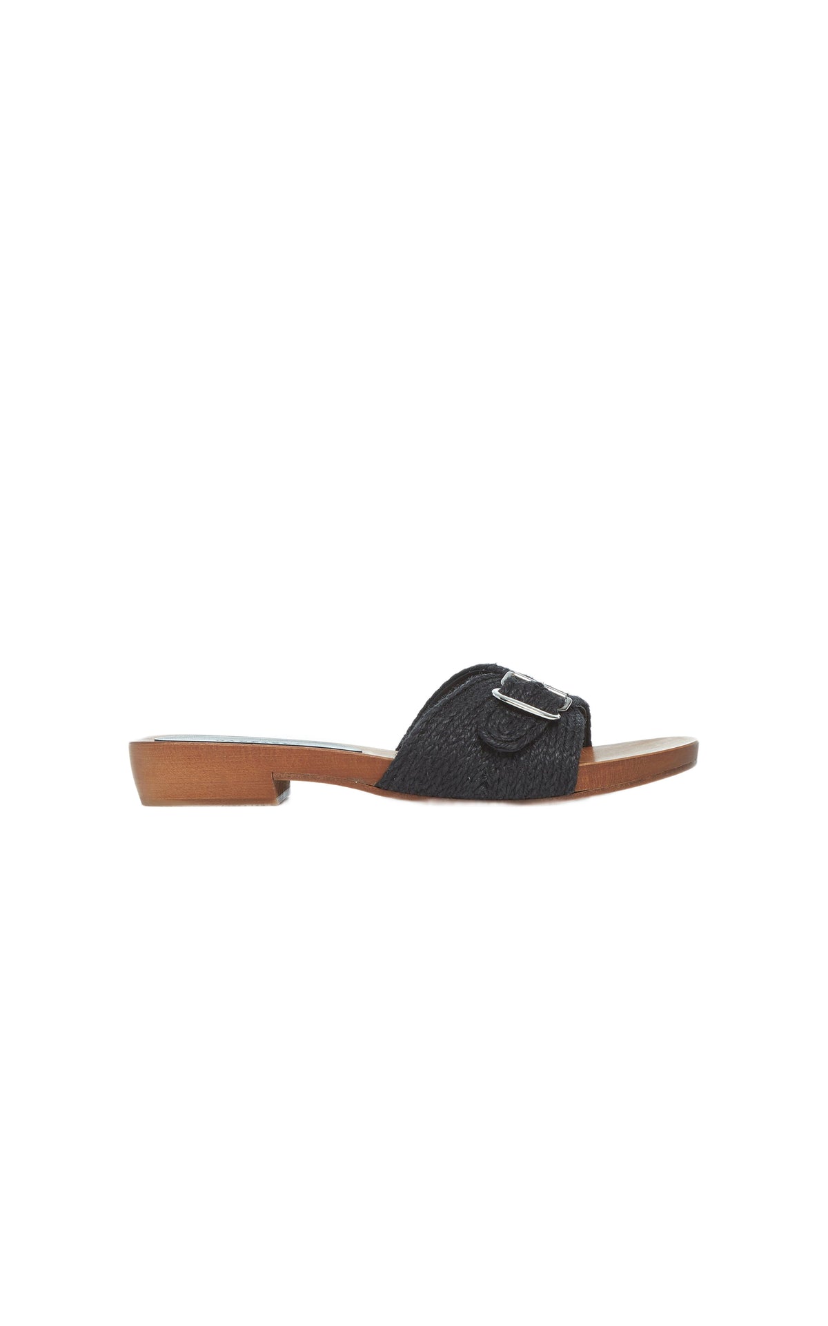 Black / Mules Clover en jute - Black