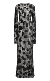 Romeo Dress en noir antilope mérinos fil