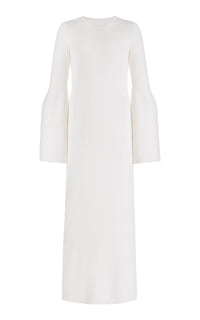 Ivory / Robe Palanco en laine et cachemire - Ivory