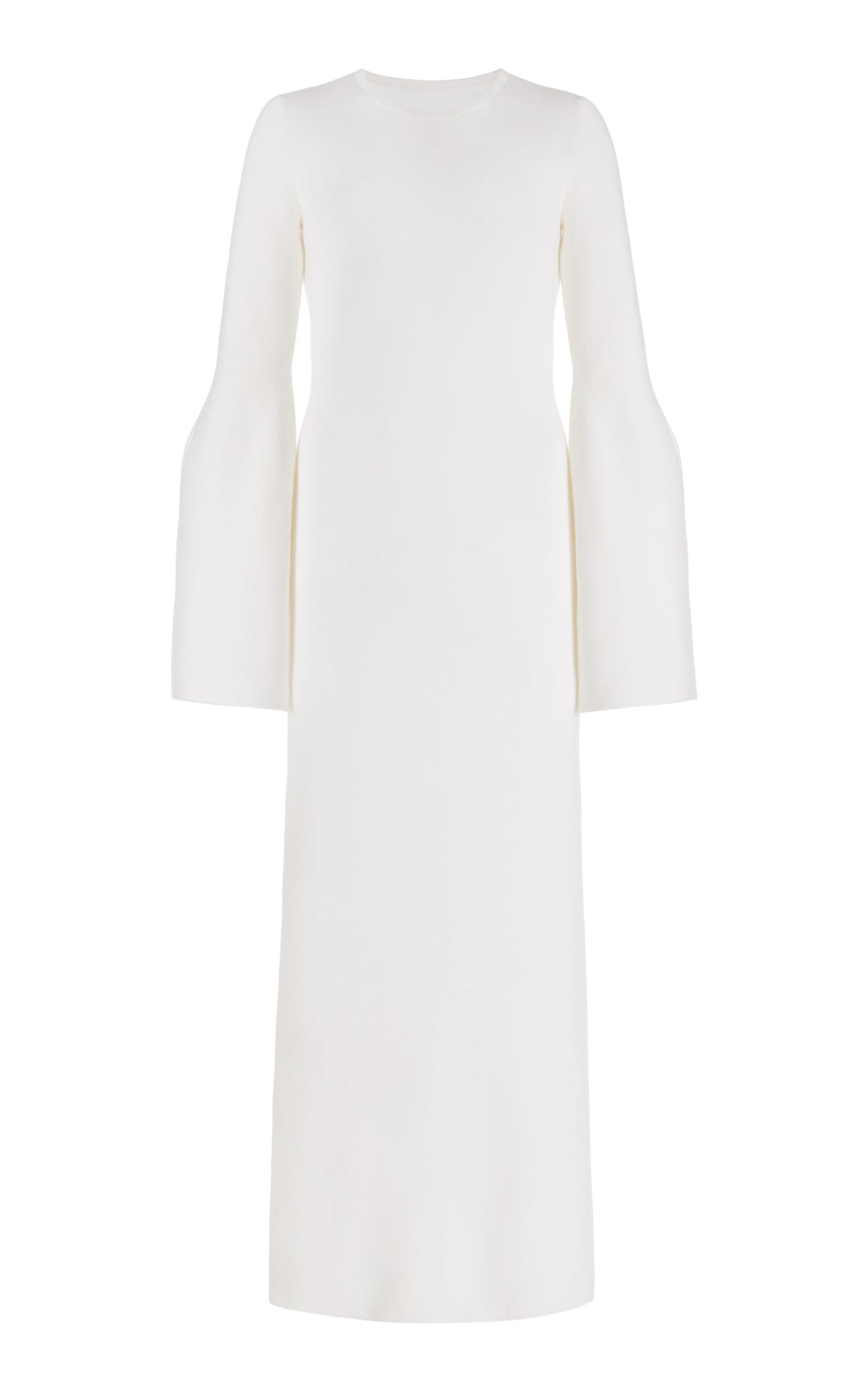 Ivory / Robe Palanco en laine et cachemire - Ivory