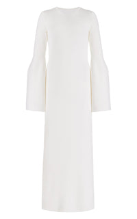 Ivory / Robe Palanco en laine et cachemire - Ivory