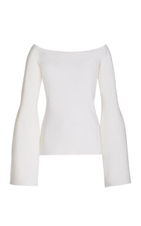 Ivory / Top Ximena en laine - Ivory
