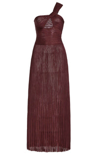 Altura Dress en bordeaux profond trama