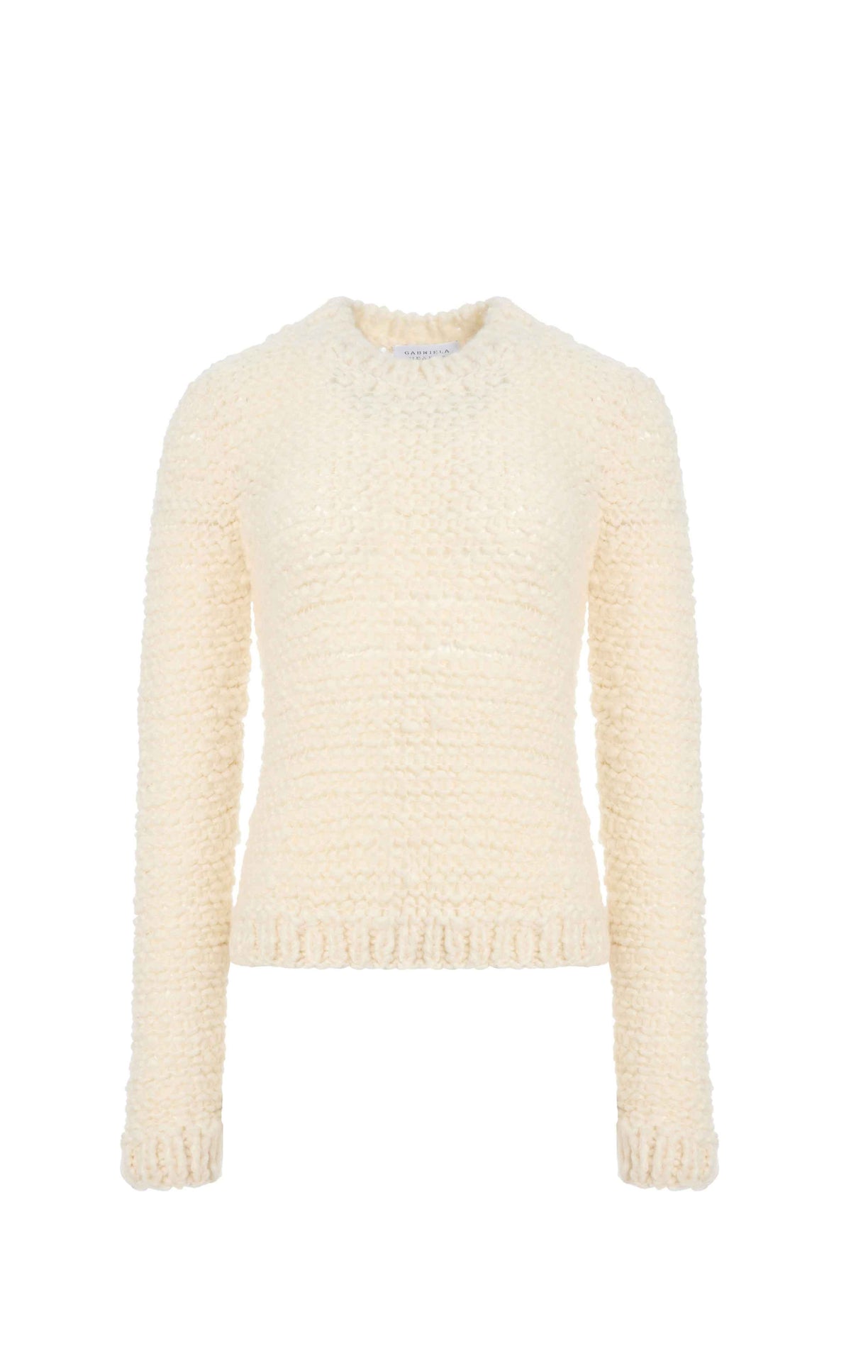 Durand Sweater en ivoire welfat cachemire fil