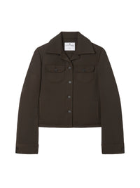 Surchemise Trucker en sergé - Mud Brown