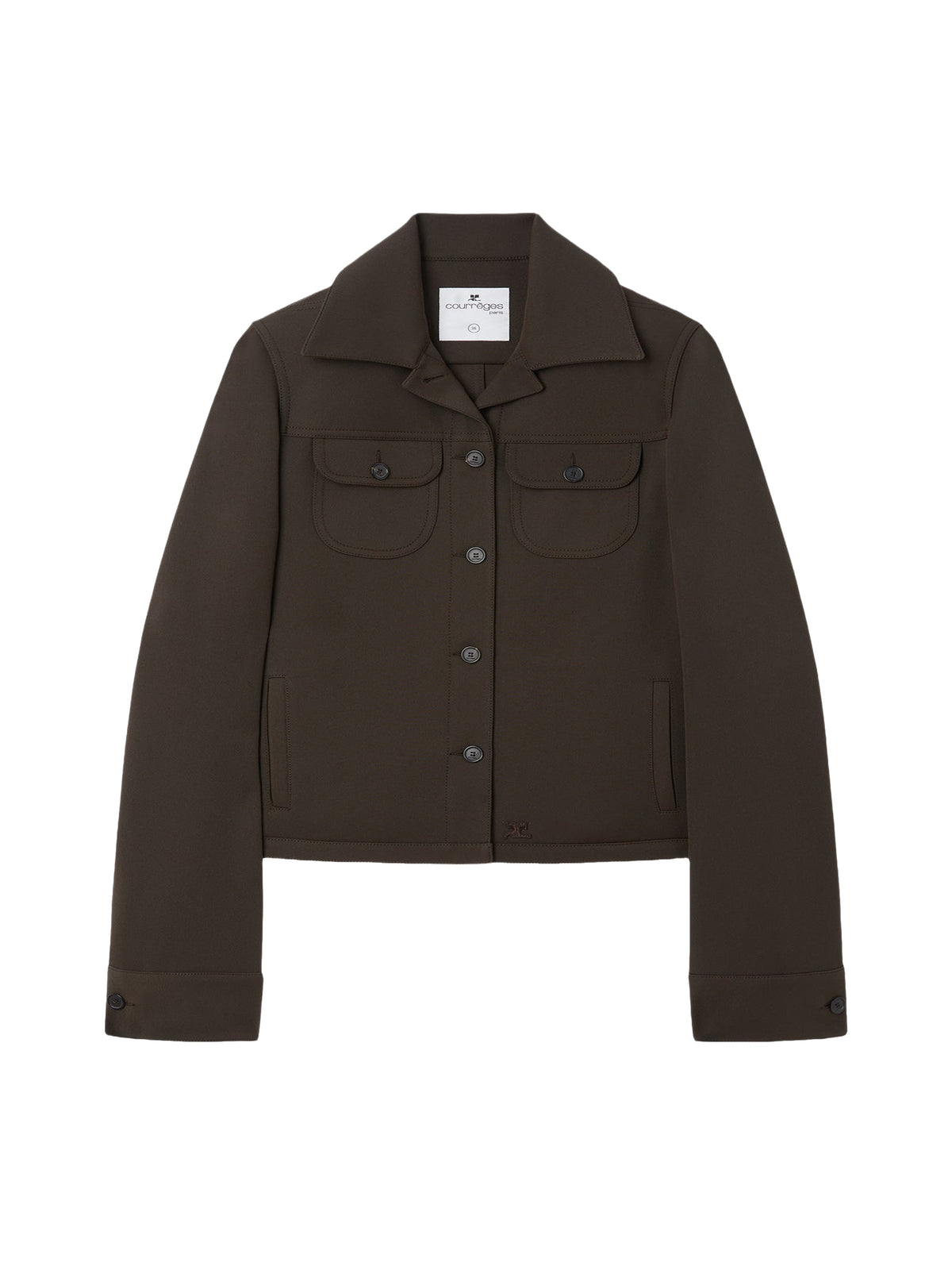 Surchemise Trucker en sergé - Mud Brown