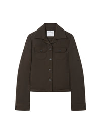 Surchemise Trucker en sergé - Mud Brown