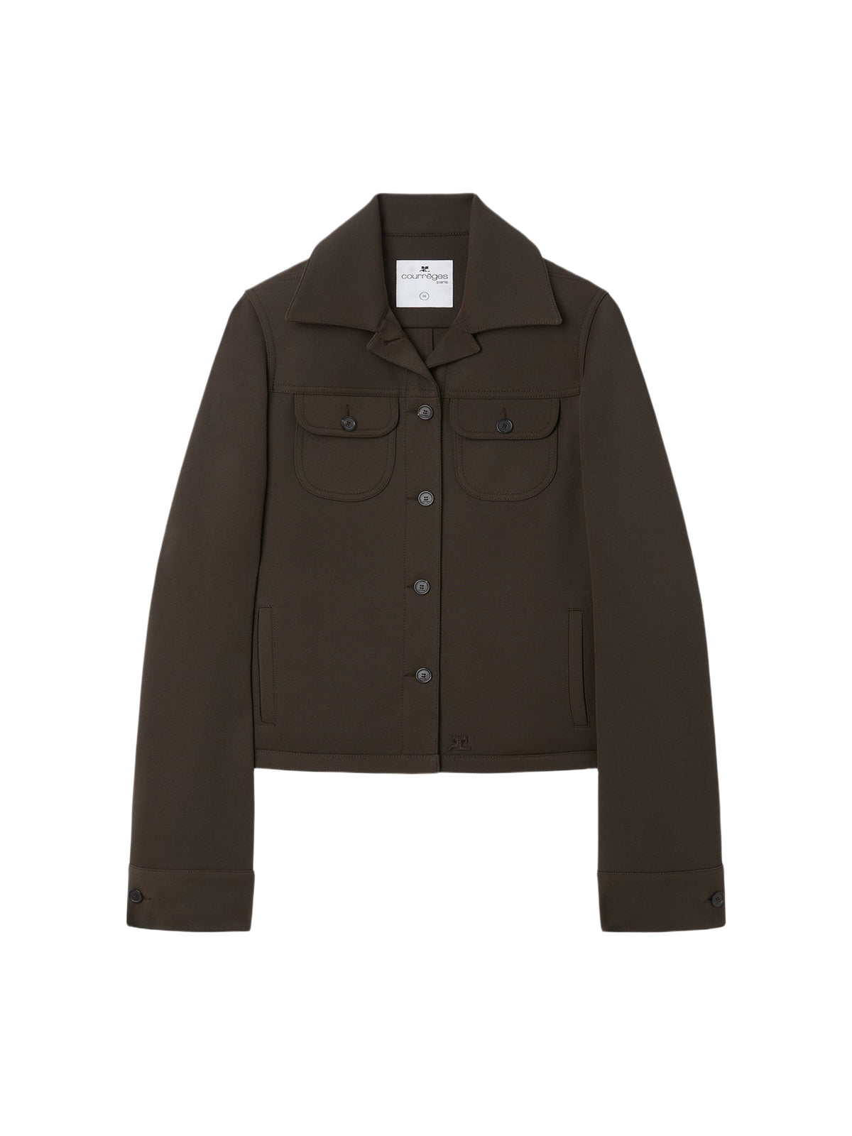 Surchemise Trucker en sergé - Mud Brown