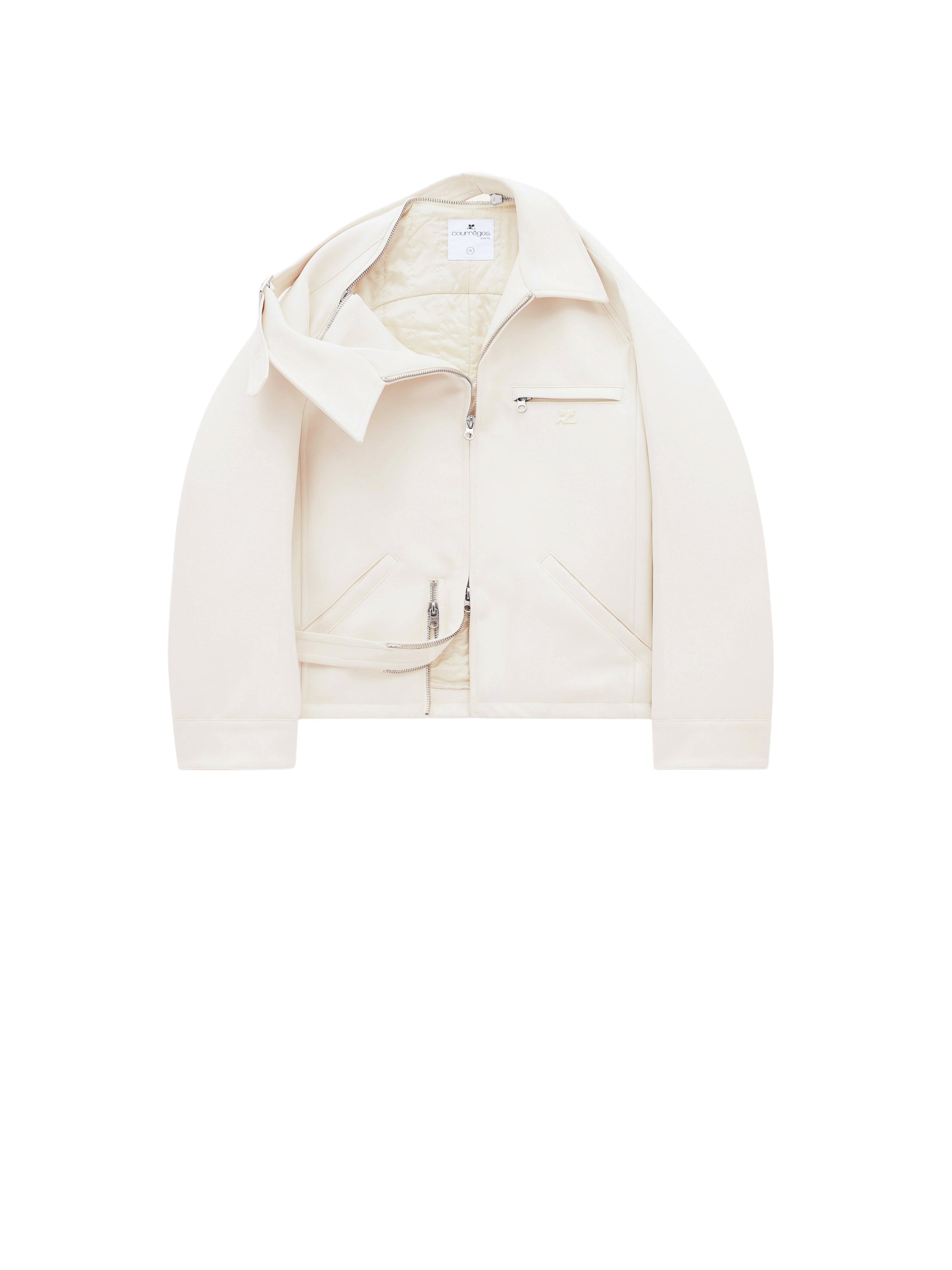 OATMEAL BLOUSON HARINGTON MODULAR EN COTON