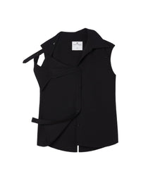 Chemise Modular en crêpe - Black