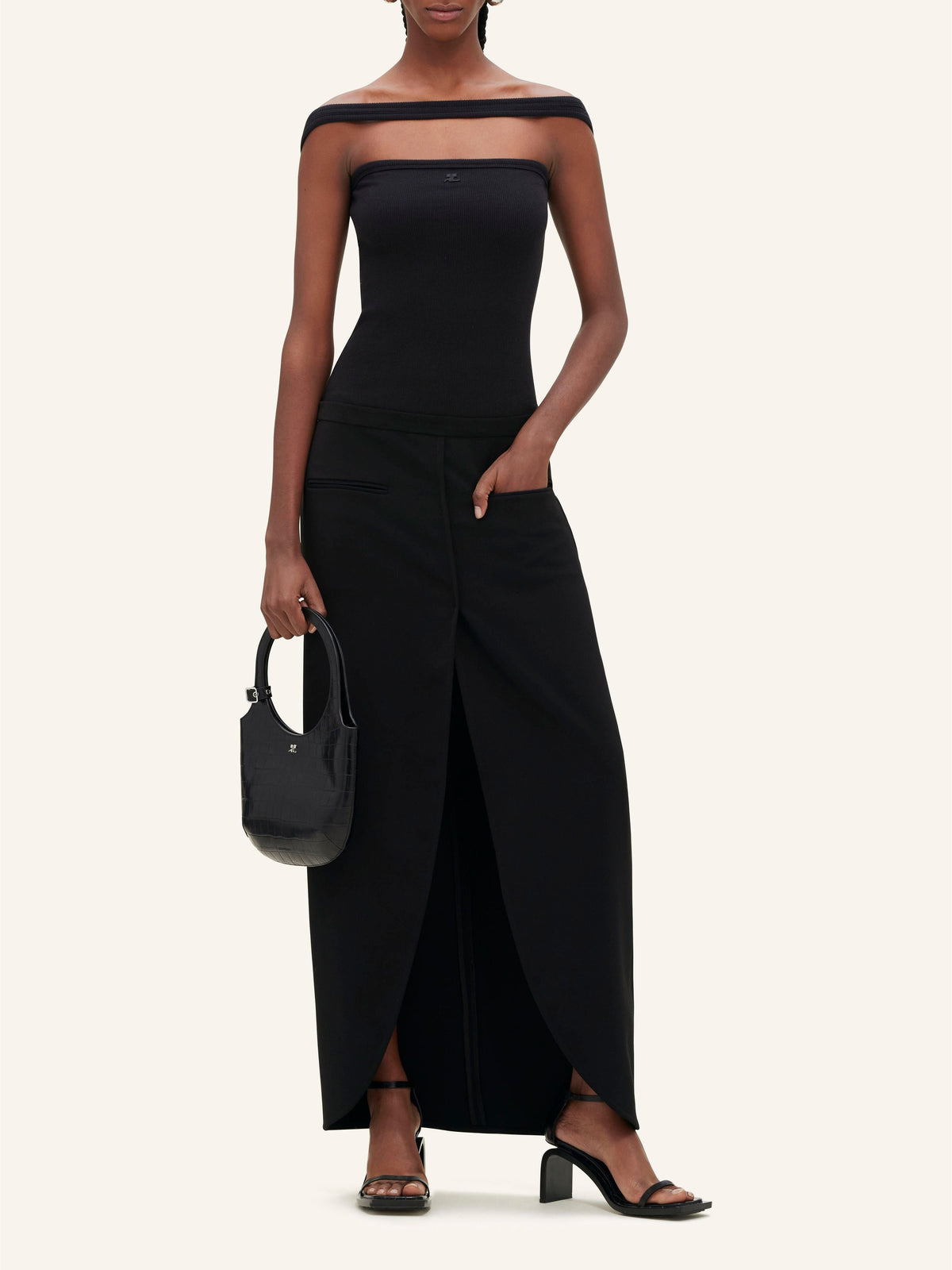PRIX MARQUE : 140 / ELLIPSE TAILORED LONG SKIRT-34
