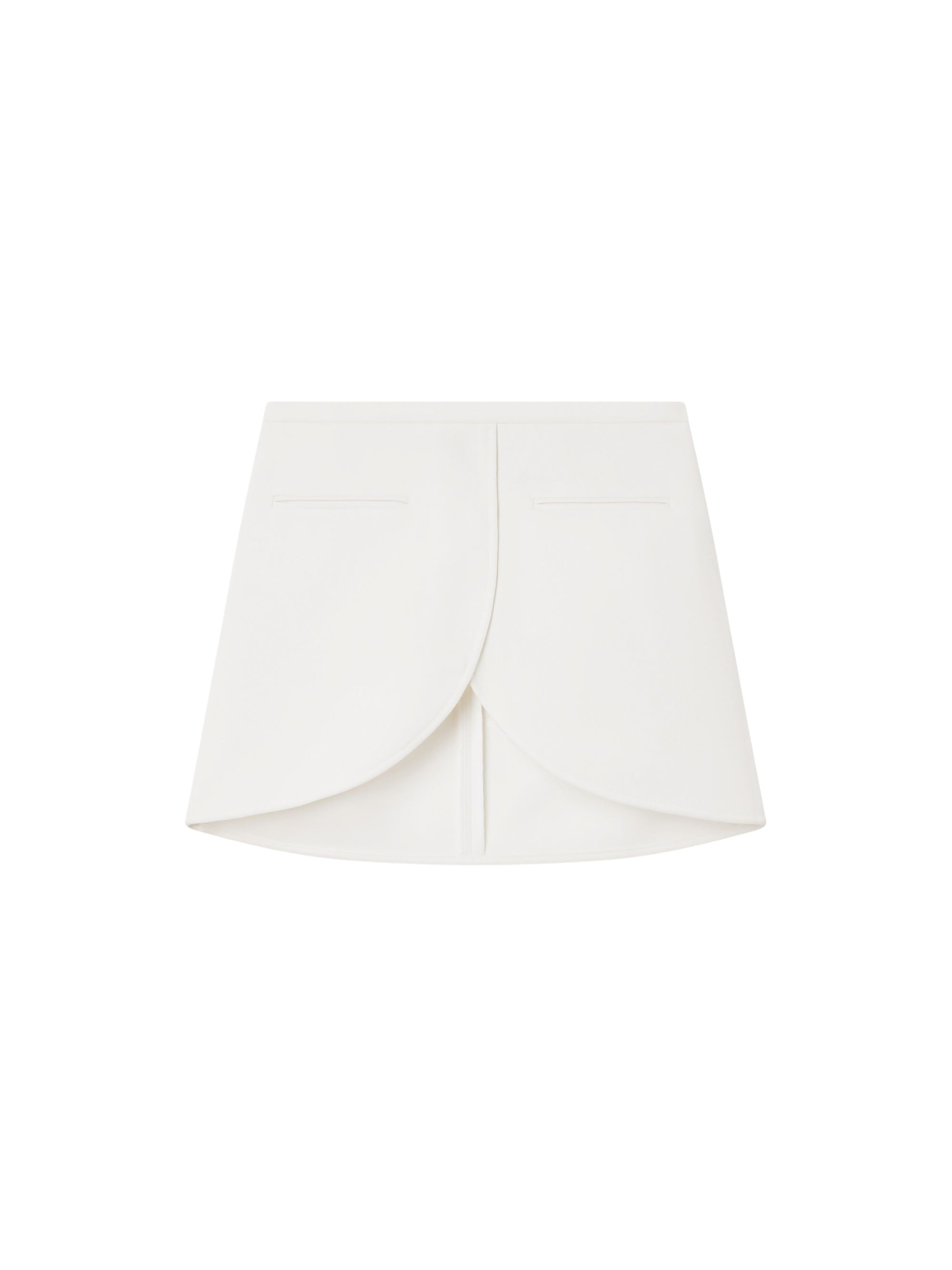 45pcs NEW / MINI JUPE ELLIPSE EN TWILL - Écru