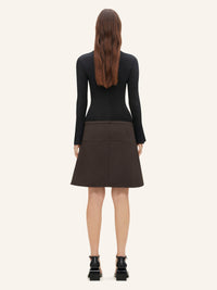 20pcs NEW / MINI JUPE ELLIPSE EN TWILL - Mud brown