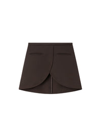 20pcs NEW / MINI JUPE ELLIPSE EN TWILL - Mud brown