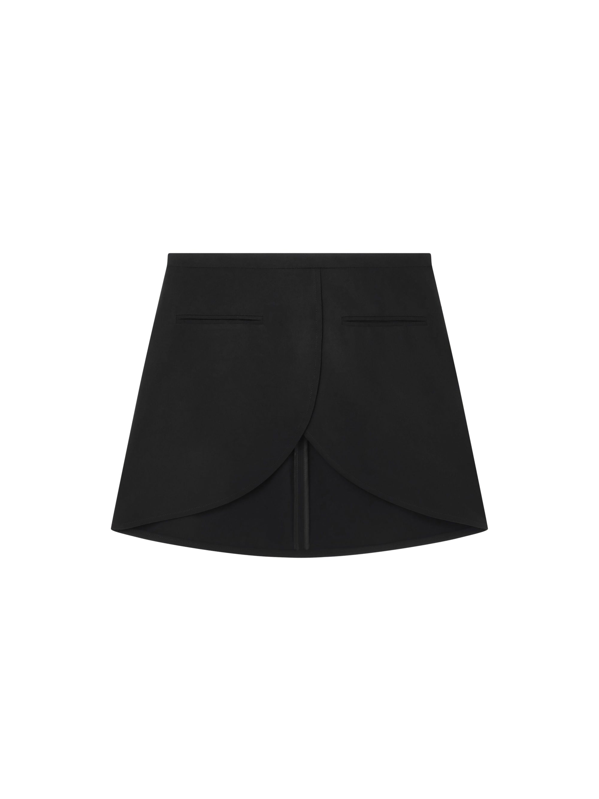 12pcs NEW / MINI JUPE HÉRITAGE ELLIPSE EN CRÊPE - Black